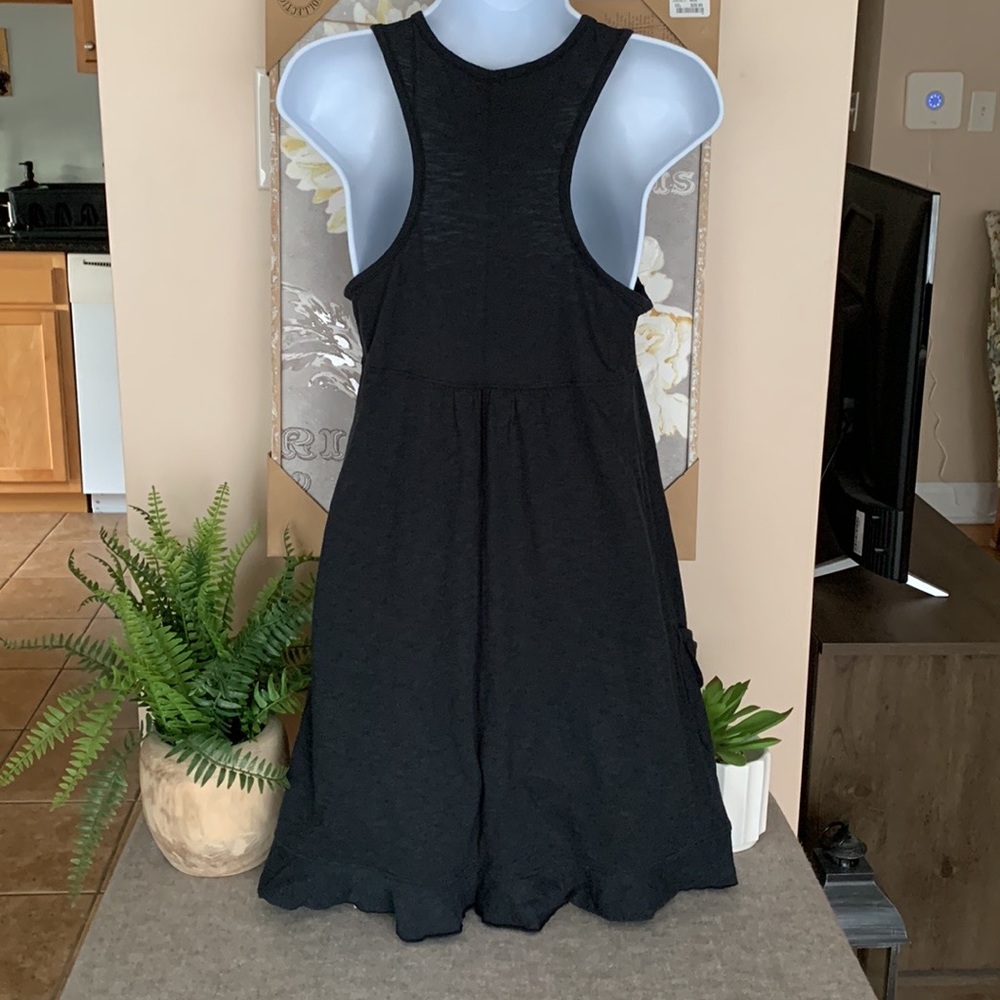 ATHLETA Black Racerback Beach Coverup with Pockets S - Picture 2 of 9